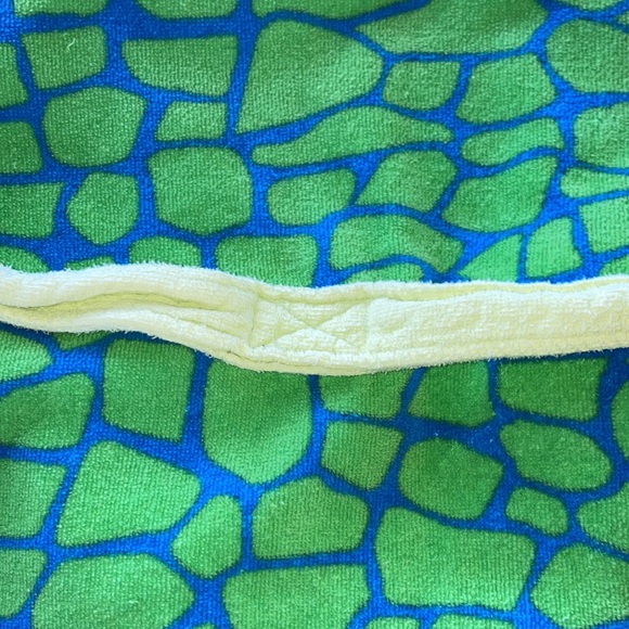 SAINT EVE Dinosaur Swim Coverup Bathrobe With Hood Size Small 7/8 - Picture 9 of 12